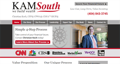 Desktop Screenshot of kamsouth.com